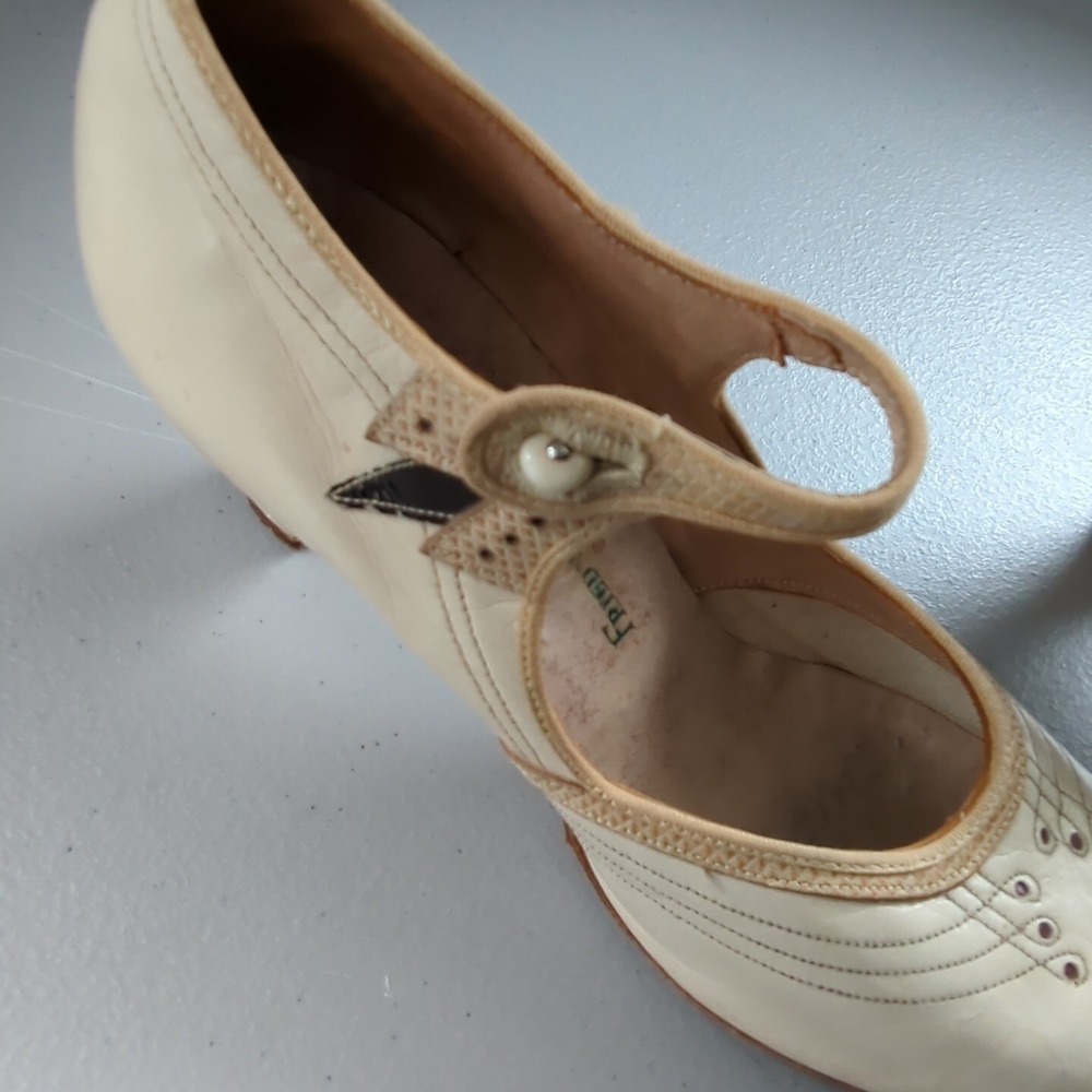 Antique Womens Heel Shoes Freidman Shelby St. Louis Children's Size 1 Theatre - Picture 5 of 13